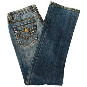 Seven7 Women's Boot Cut Jeans - Dark Blue